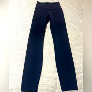 Lululemon Wunder Under navy blue 25”